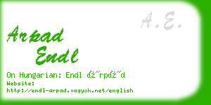 arpad endl business card